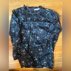 Loft Plus high neck floral blouse